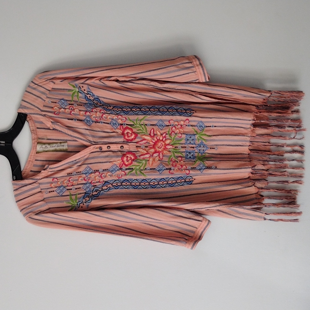 Aratta silent journey fringe blouse